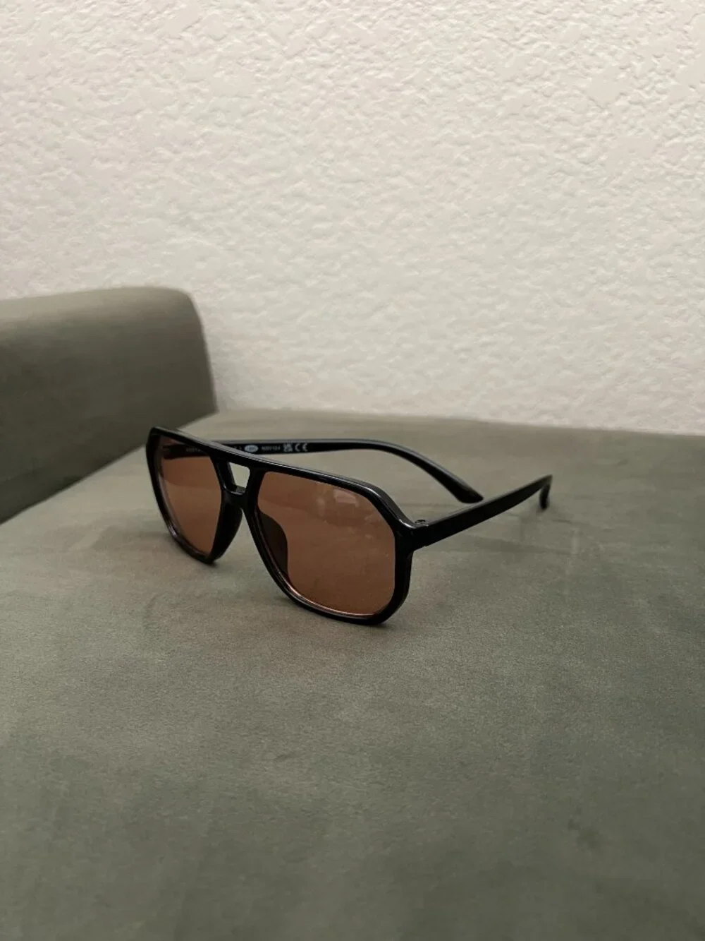 Oversized Retro Aviator Sunglasses | Burn Orange Lens